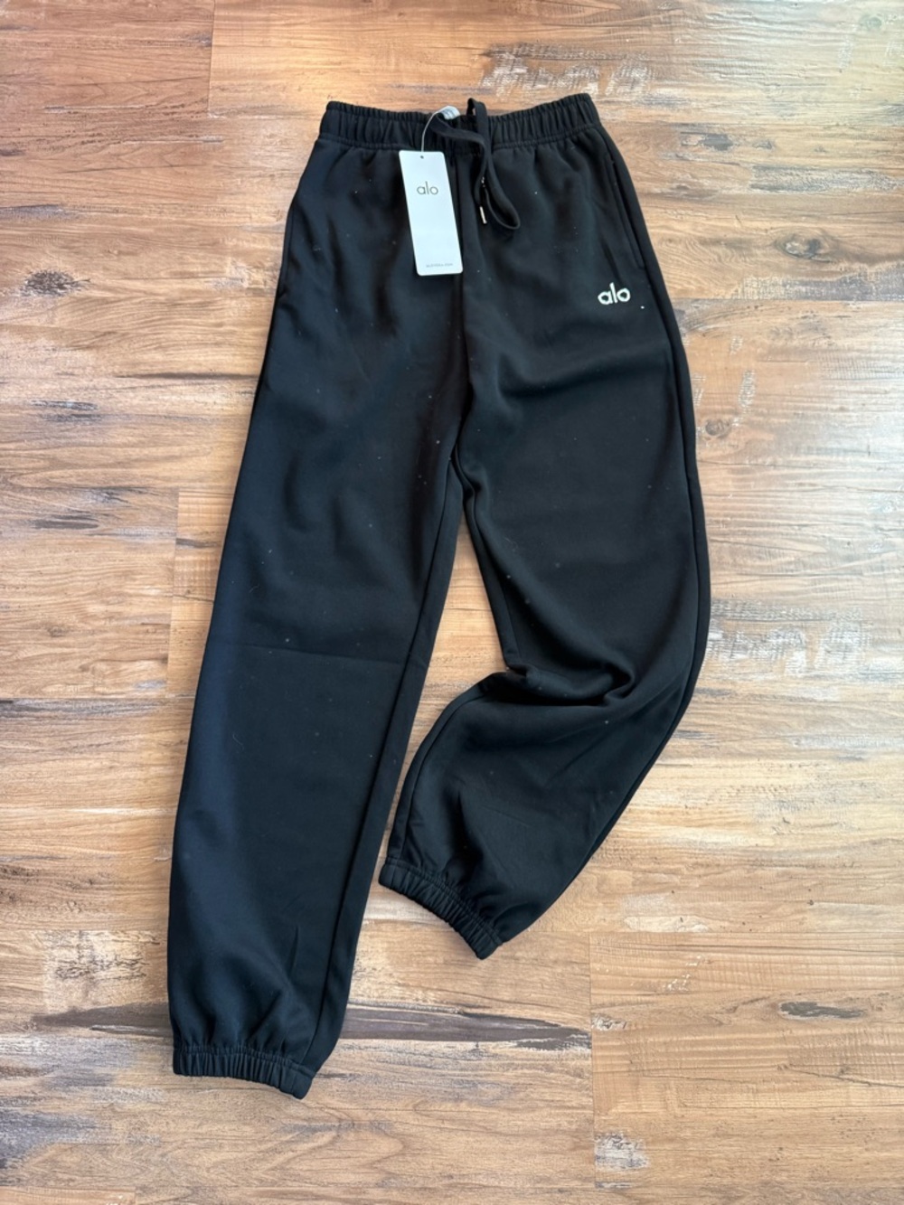 ALO Yoga  Black Fleece Jogger Pants